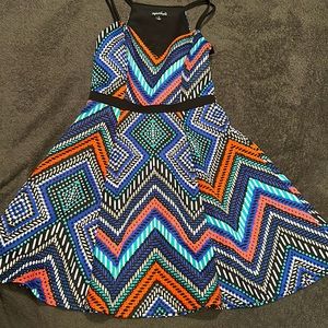 Patterned Short Dress